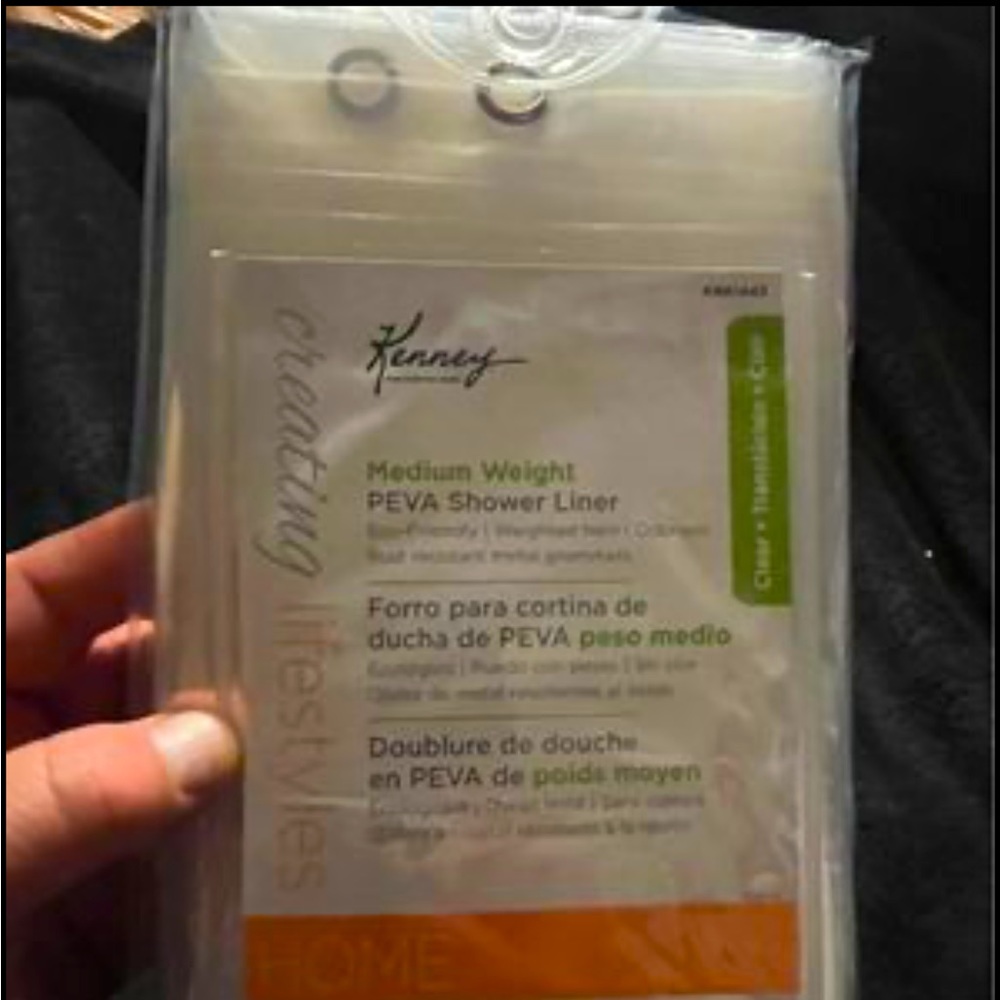 🌺 Kenny Medium Weight clear shower liner  curtain. New